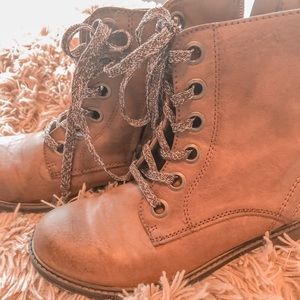 Lace Up Brown Boots